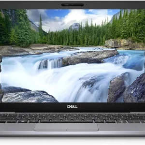Dell Latitude 5310 13.3-inch business laptop open, showcasing keyboard, touchpad, and display with optional privacy screen. Silver aluminum chassis.