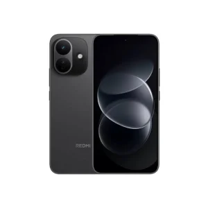 Redmi Note 17 Pro 5G smartphone shown from the front and back, displaying its 6.83-inch 1.5K AMOLED display and triple-camera rear panel in Stealth Black